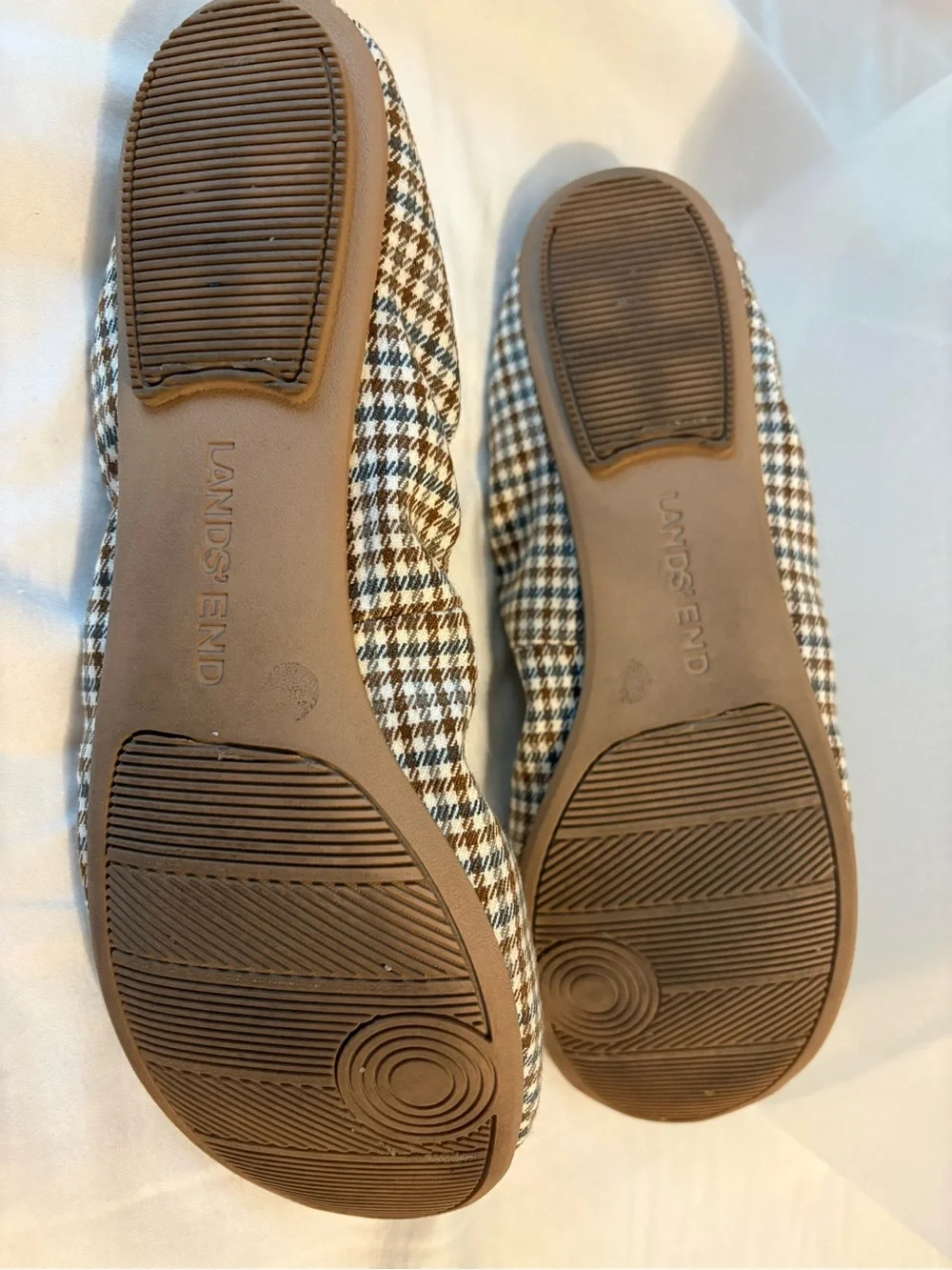 Lands End classic houndstooth